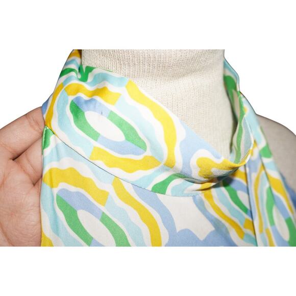 Zara Retro Floral Halter Maxi Dress XL Backless Tie Neck Summer Resort EUC - Picture 6 of 11